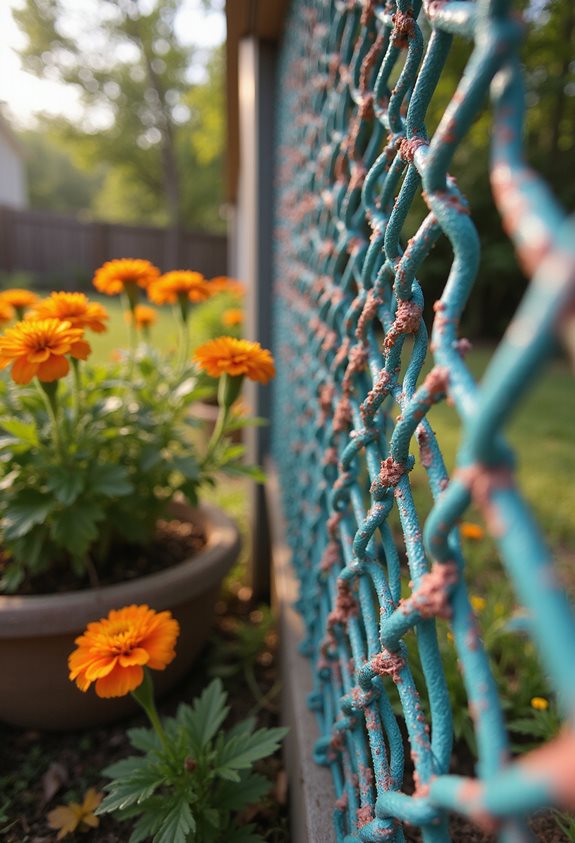 decorative chain link fence upgrade