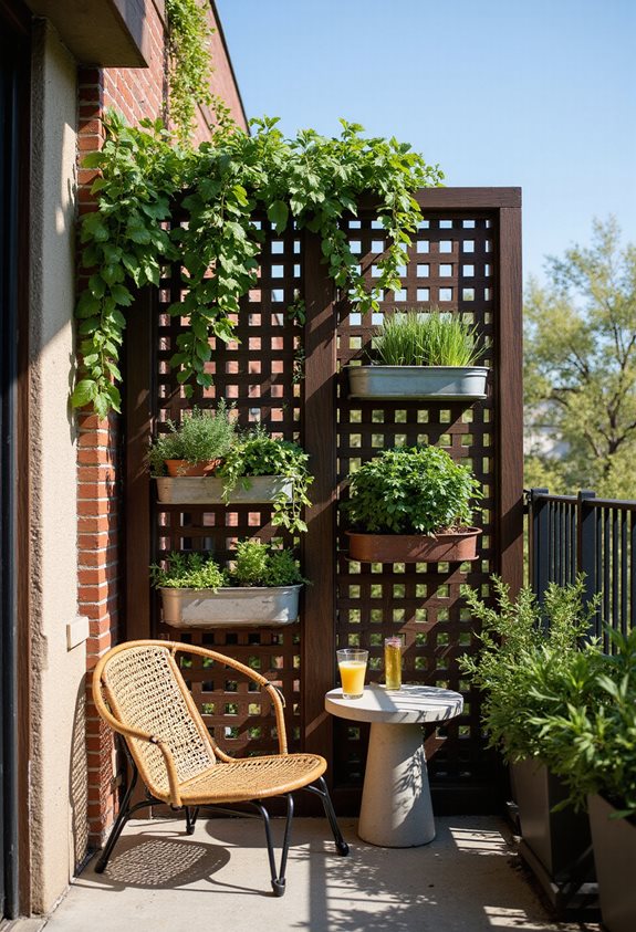 decorative lattice privacy support