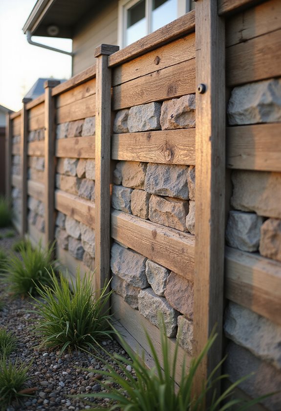 diy concrete stamped panels