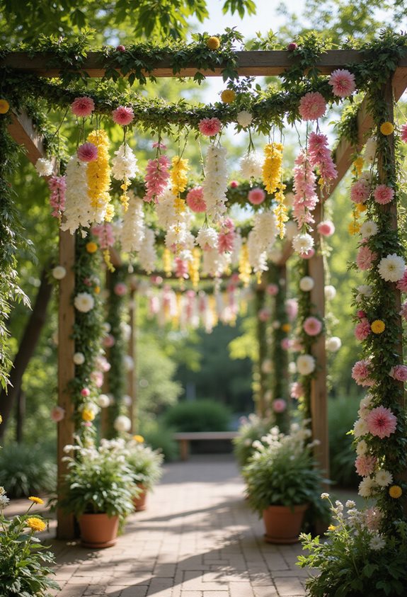 diy flower garland instructions