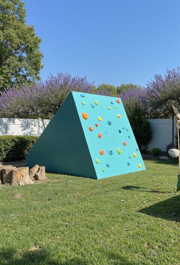 diy plywood climbing wall