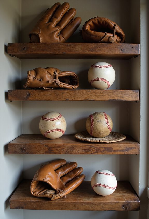 diy sporty glove shelves