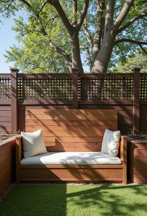 dual layer storage bench