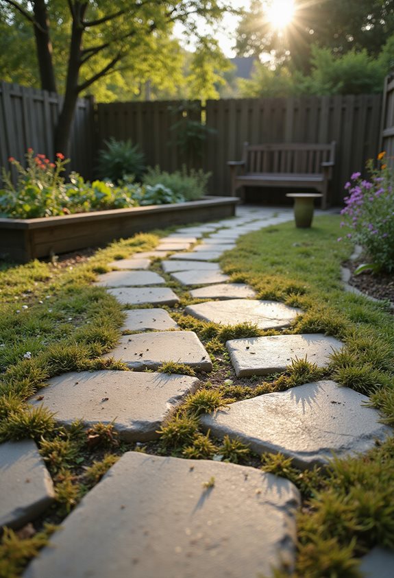 eco friendly concrete walkway design