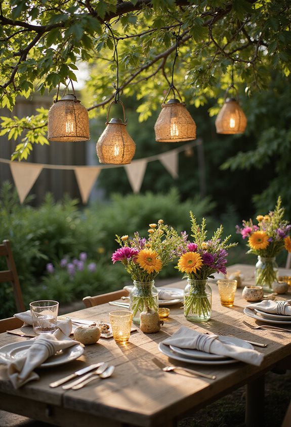 eco friendly garden party decorations