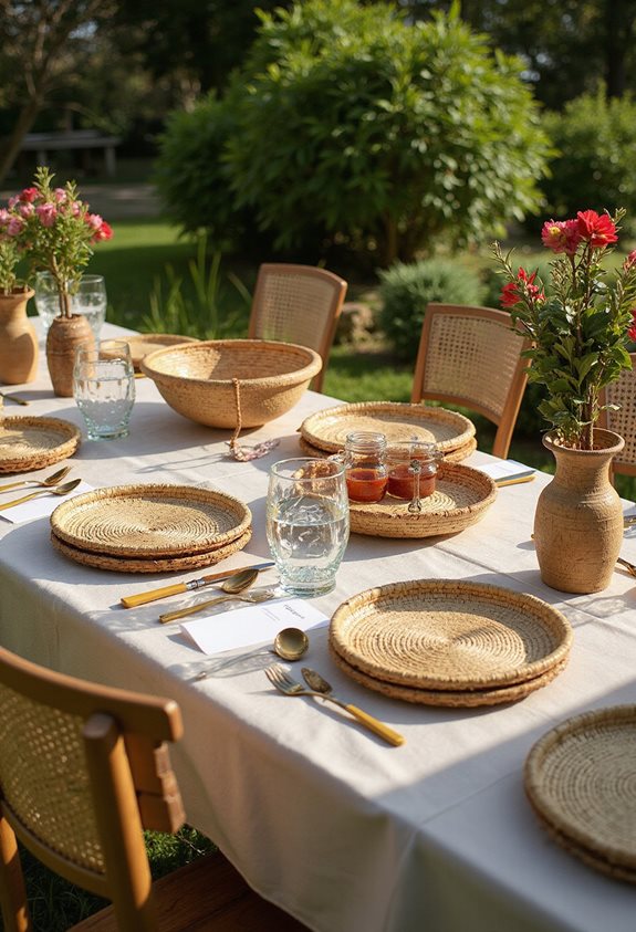 eco friendly rustic tableware choice