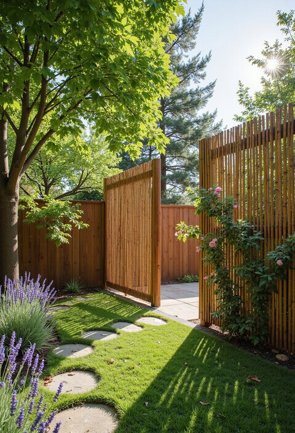 eco friendly woven bamboo screen