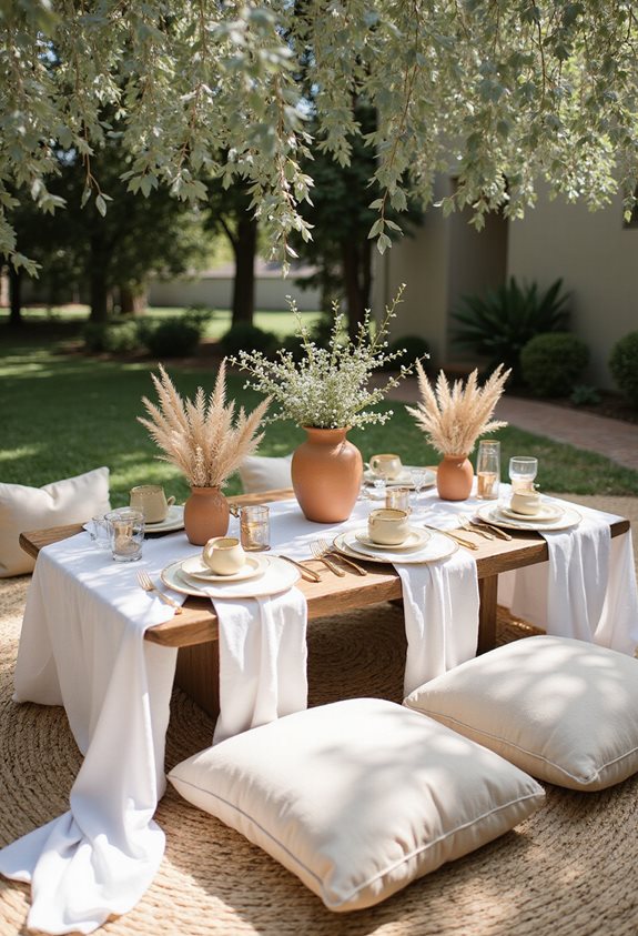 elegant outdoor baby shower