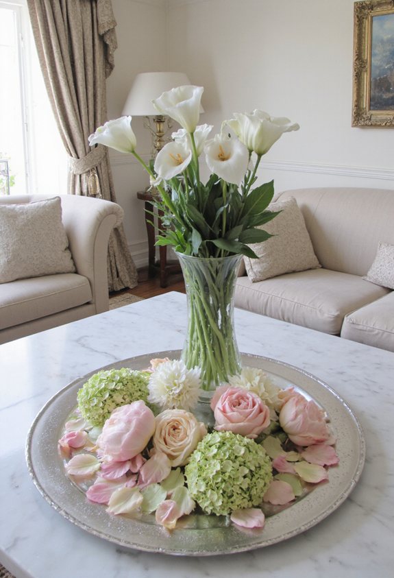 elegant white calla lilies