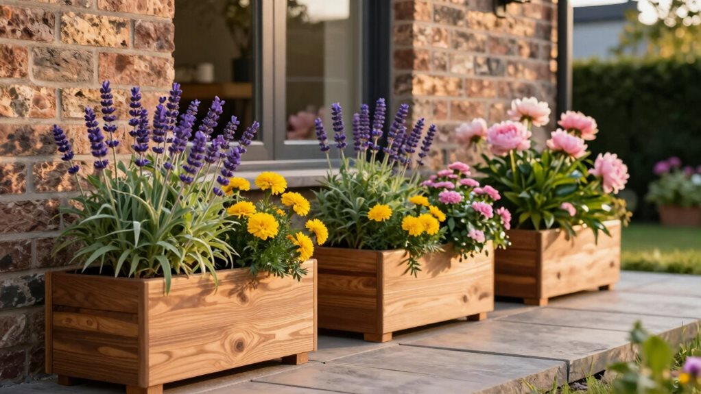 elevated front yard garden