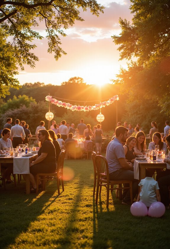 embrace warm sunset ambiance