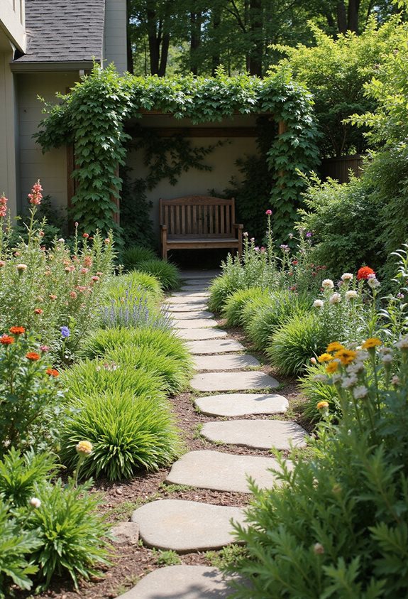 enhance garden space pathways
