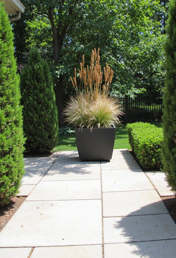 evergreen boxwoods for year round structure