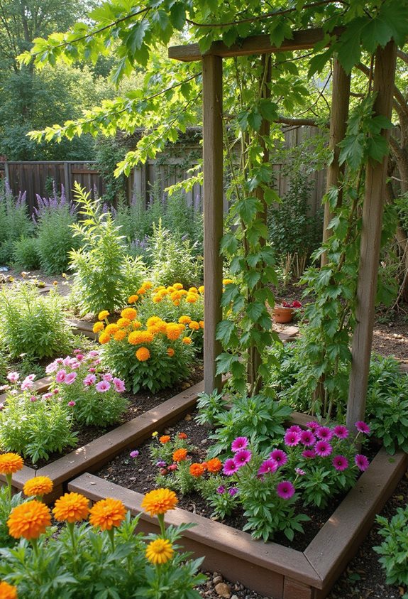 flower vegetable garden companionship tips