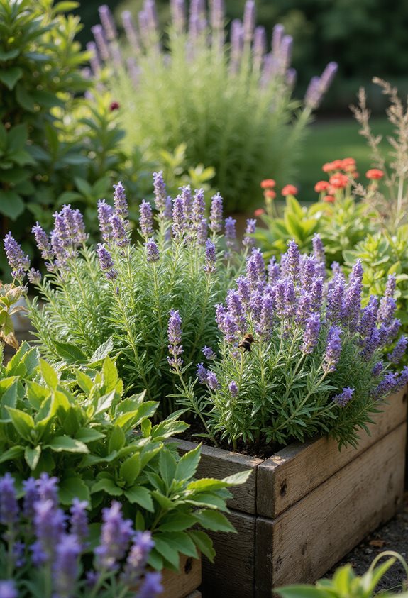 fragrant herbs enhance gardens