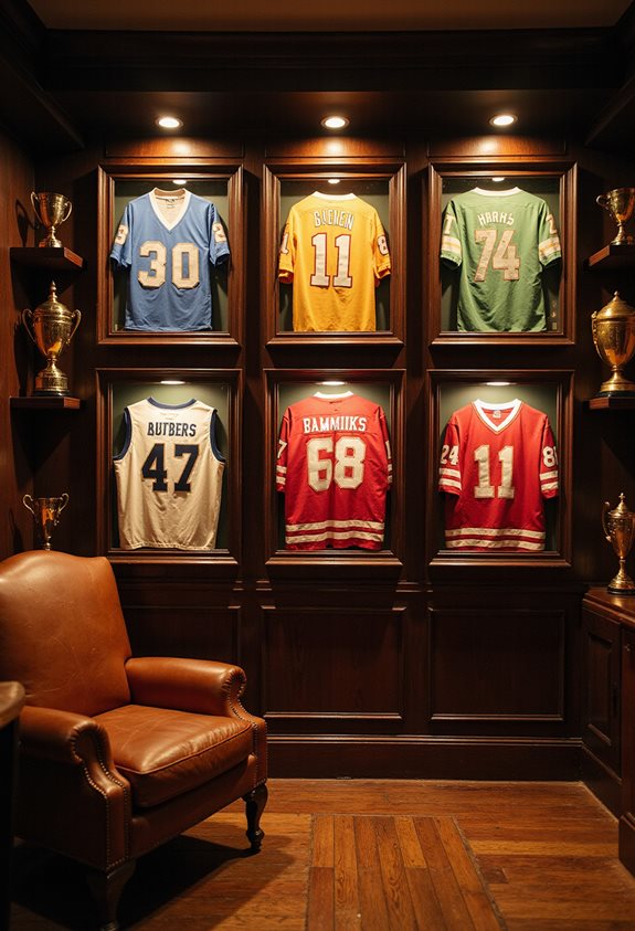framed vintage sports jerseys