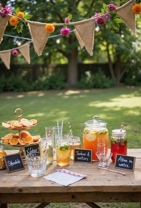 fun diy garden drink station