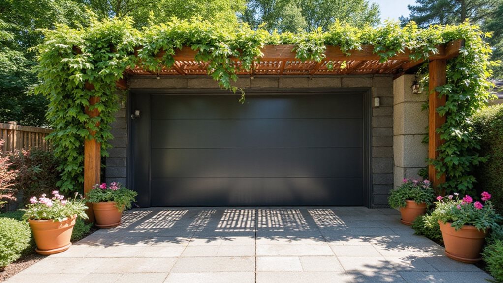 garden to garage pergola