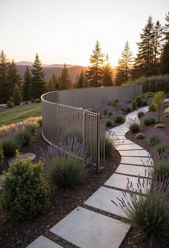 gentle waves hugging landscape