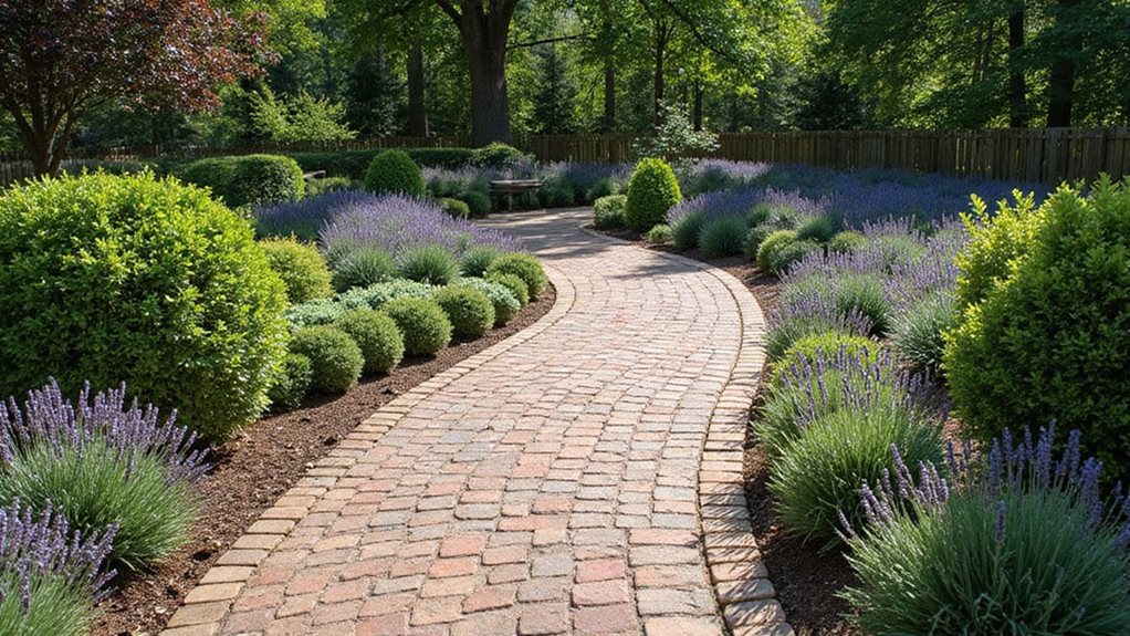 gradient brick path flow