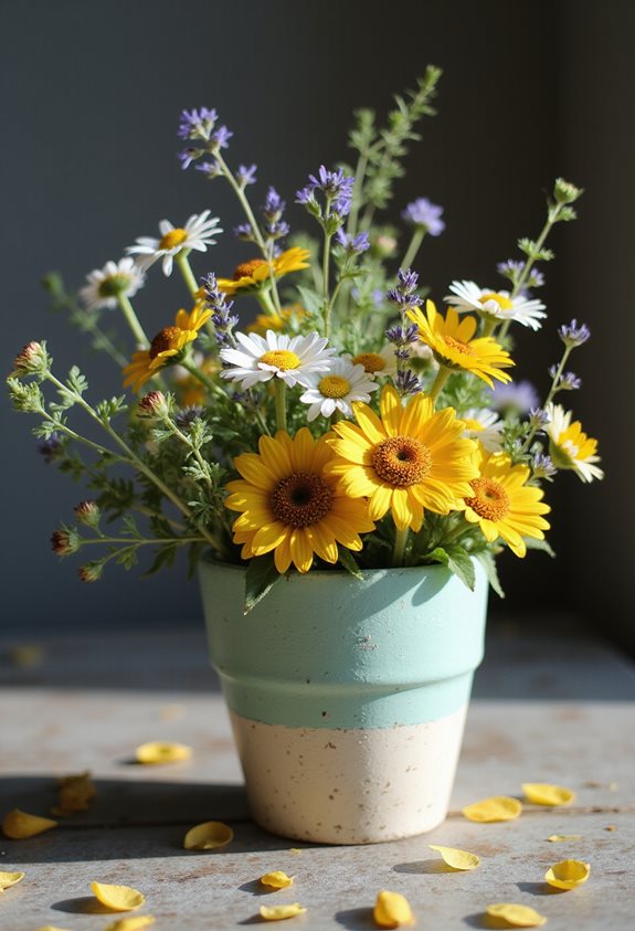 handmade paper m ch pot