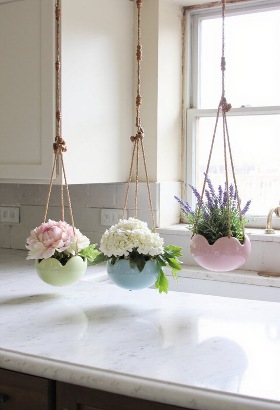 hanging egg shaped planters