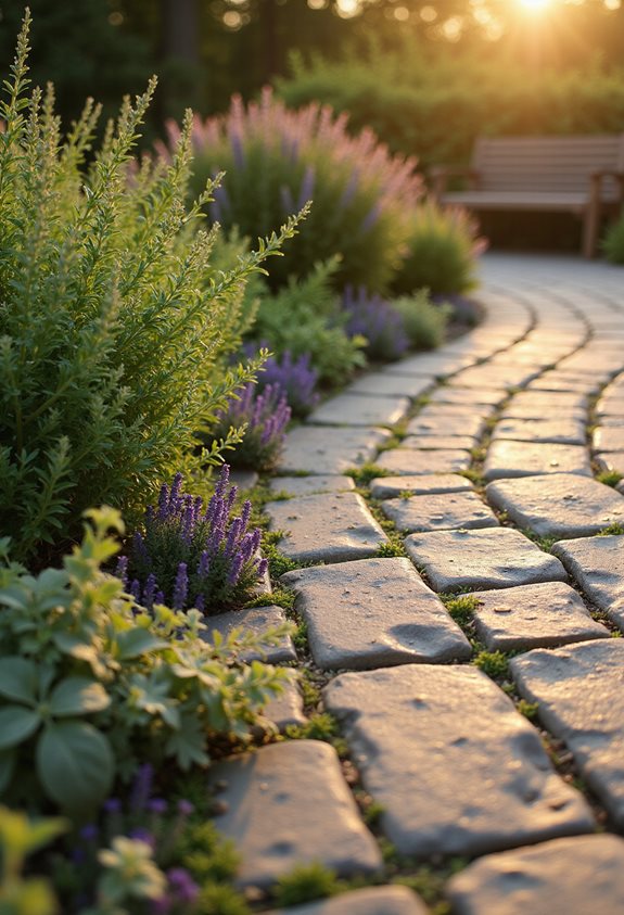 herb border for pathways