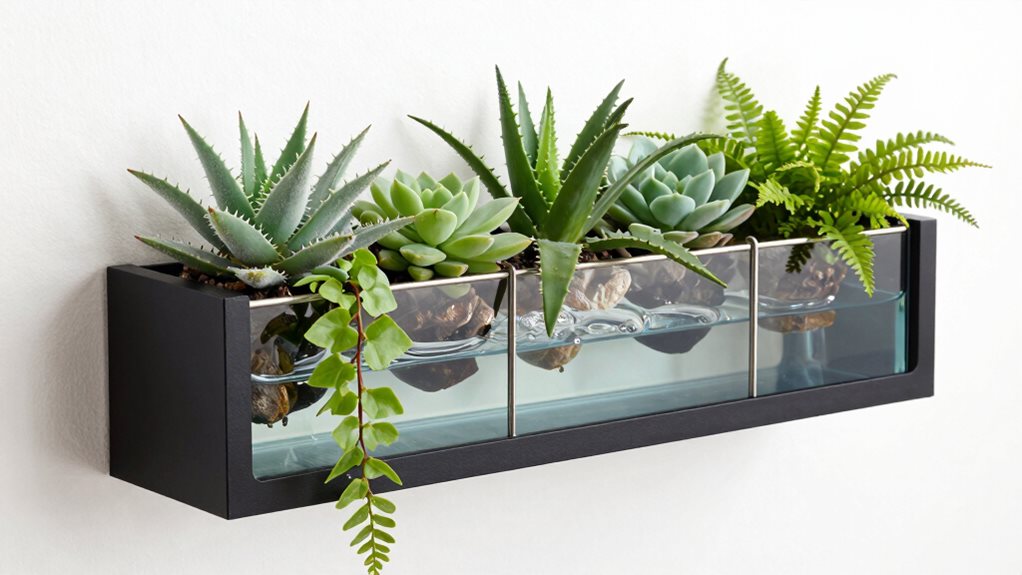 integrated reservoir floating shelf
