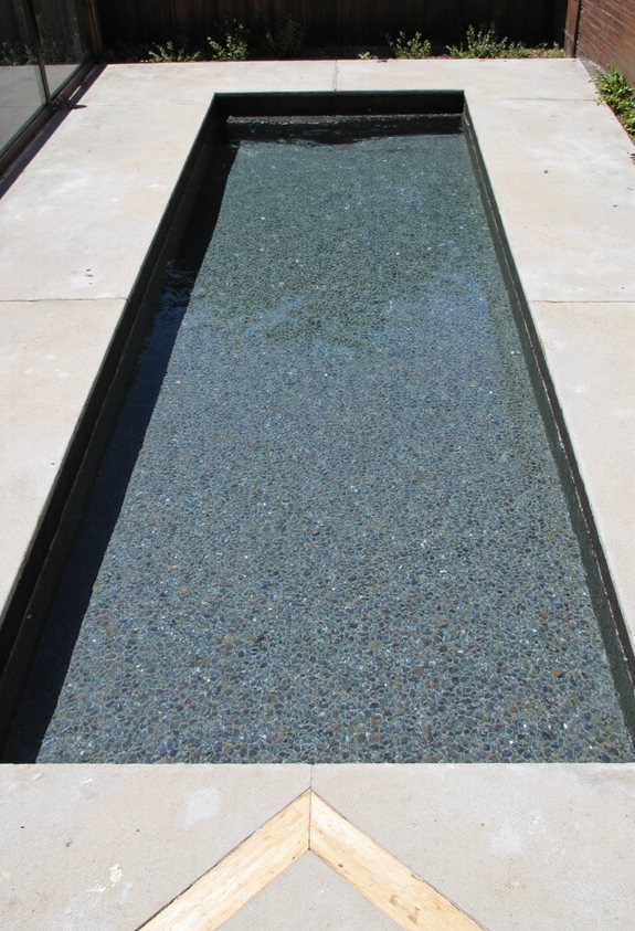 interlocking geometric pool tiles