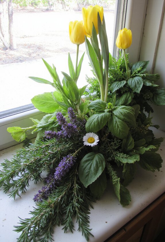 kitchen herb garden window