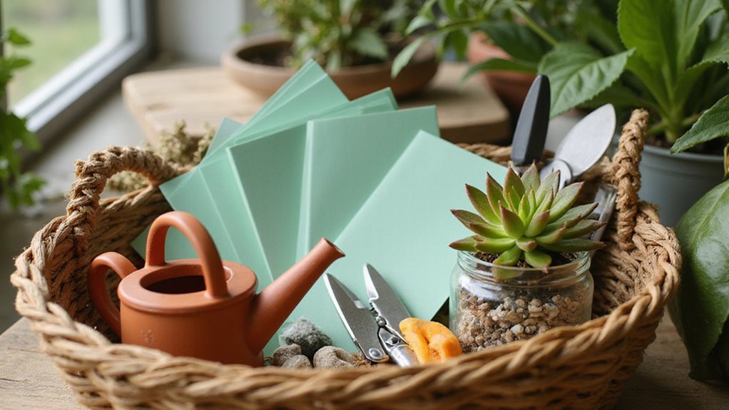 laminated plant care cheat sheets