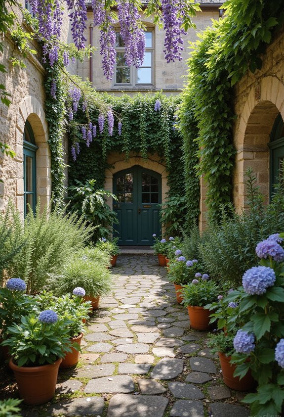 layer textures with blooms