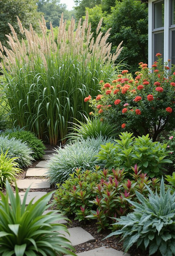 layered planting for depth