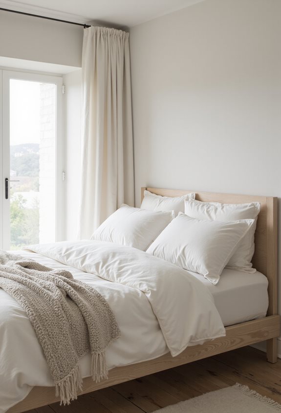 layered white bedroom warmth