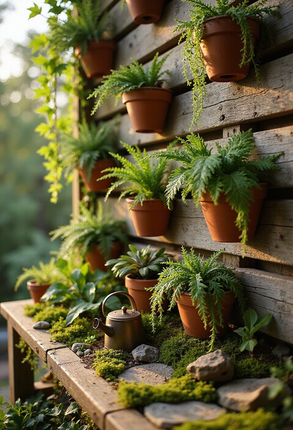 leafy wall garden beauty