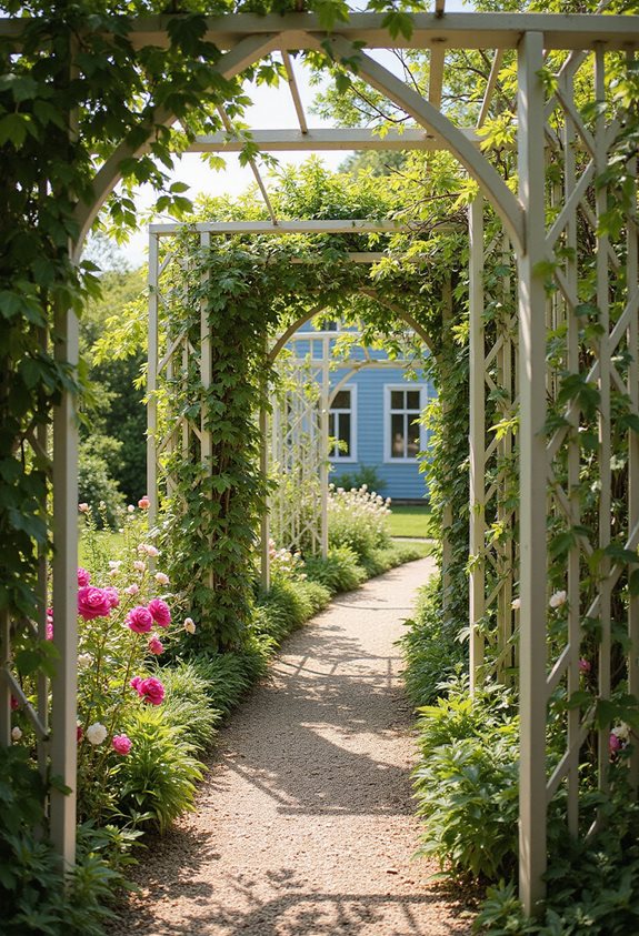 living fence trellis design