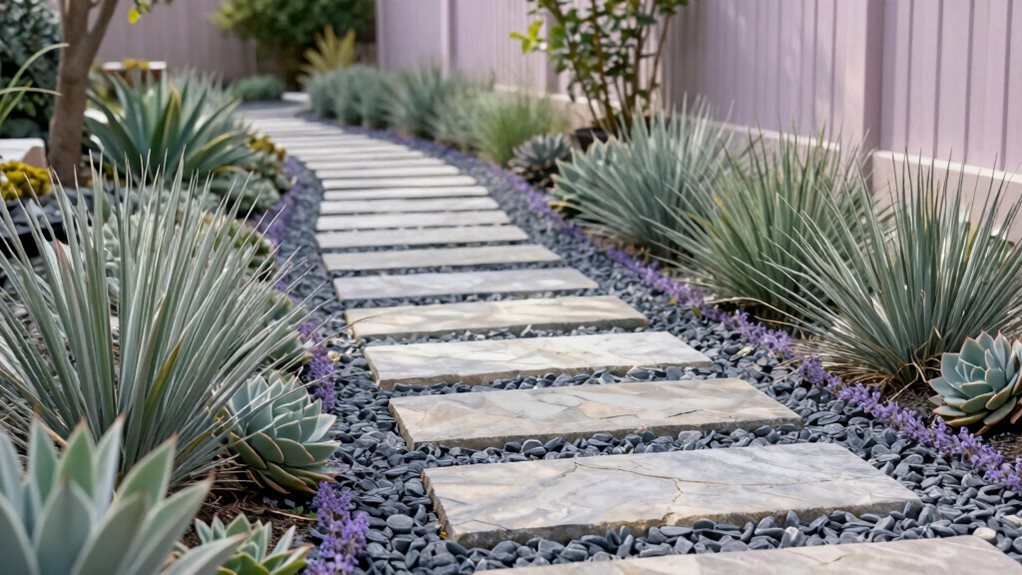 low maintenance gravel edging