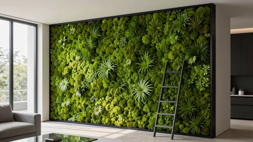 low maintenance moss wall