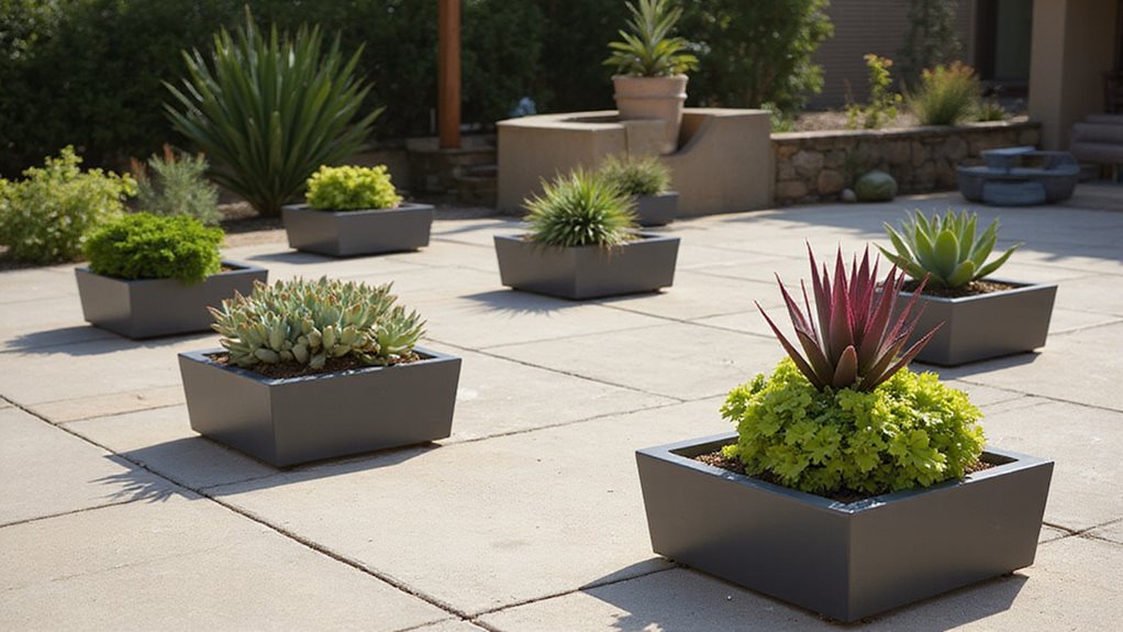 low maintenance succulent planters