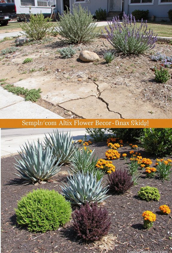 low water garden transformation