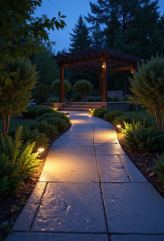 magical night time path glow