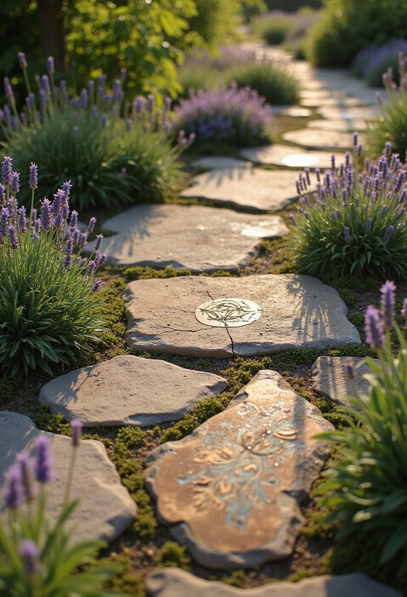 metal inlays add sparkle