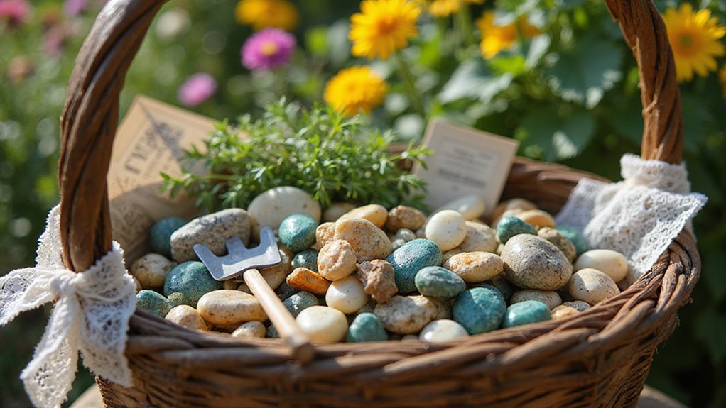 mini landscape pebble transformation