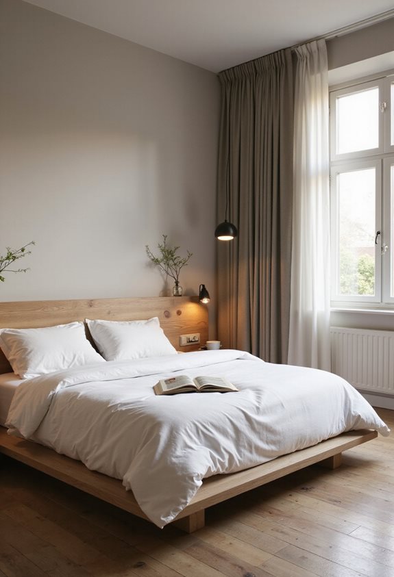 minimalist calm bedroom design