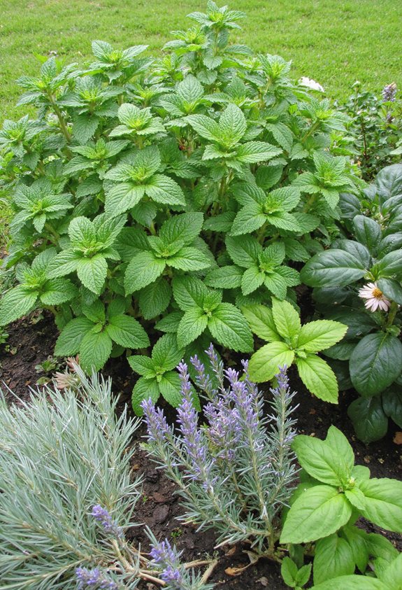 mint deters mosquitoes effectively