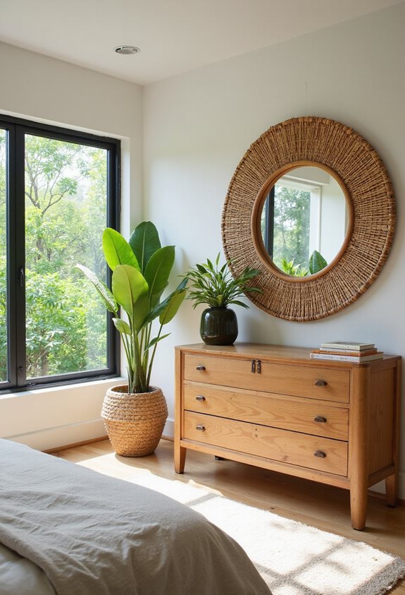 mirrors enlarge brighten spaces