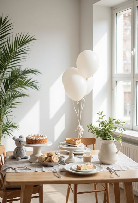 modern minimalist baby shower