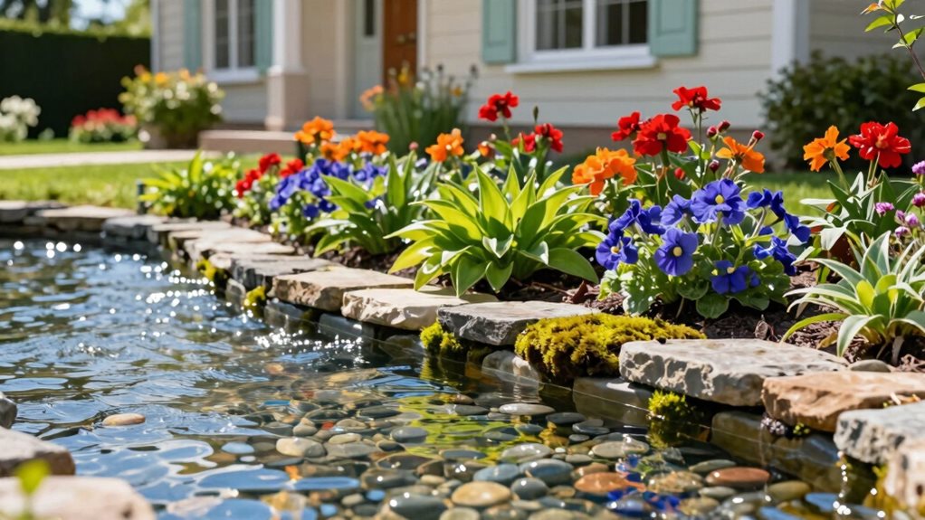 moisture loving water feature edge