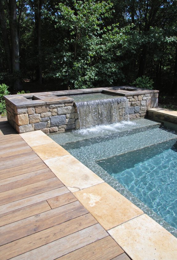mountain valley stone pool