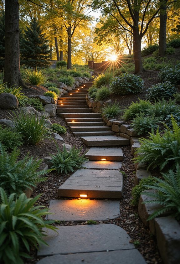 multi level terrace walkway design